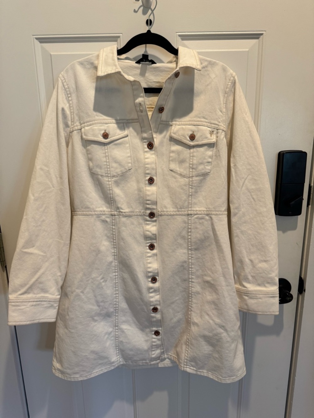 Frye Cream Dress or Jacket with Copper Logo Button